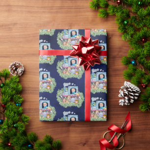 Fotopapier voor trein cadeaupapier