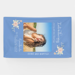 Fotopartij Modern Floral Afstuderen 2022 Spandoek