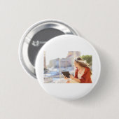 Fotopartijbenodigdheden afstuderen, ronde button 5,7 cm (Voorkant /achterkant)