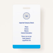 Fotopas voor beveiliging van speciale evenementen badge (Achterkant)