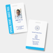 Fotopass voor speciale evenementenbeveiliging badge (Voor- en achterkant)