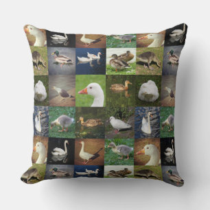 Fotopatchwork - vogels kussen