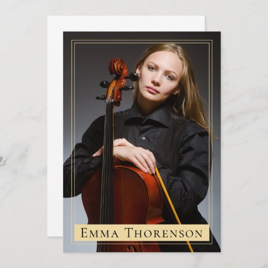 Fotoperator model Actor Promo Comp Zed Kaart (Voorkant / Achterkant)