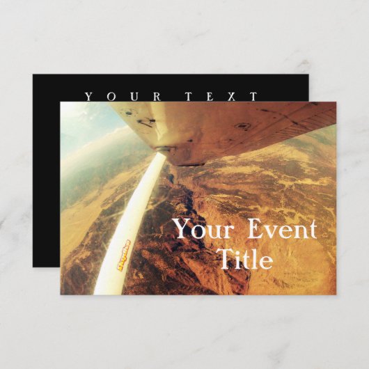 fotoperfecte kleine skydive kaart (Voorkant / Achterkant)