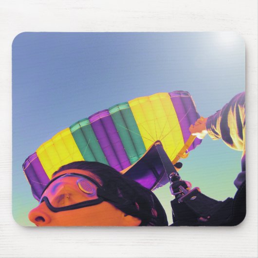 fotoperfecte skydiver muismat (Voorkant)