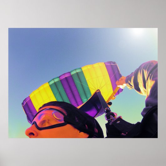 fotoperfecte skydiver poster (Voorkant)