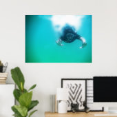 fotoperfecte snorkelaar poster (Thuiskantoor)