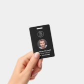 Fotopersoon ID QR-code Bedrijfslogo Personeelsnaam Badge (Handheld)