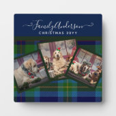 FOTOPLAQUE - Miller TARTAN Blauwe Kerstcadeau Fotoplaat (Voorkant)