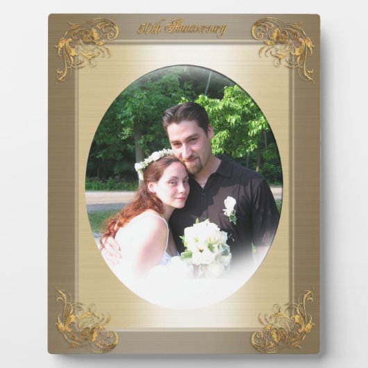 Fotoplaque ter gelegenheid van de 50e verjaardag fotoplaat (Voorkant)