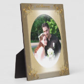 Fotoplaque ter gelegenheid van de 50e verjaardag fotoplaat (Zijkant)