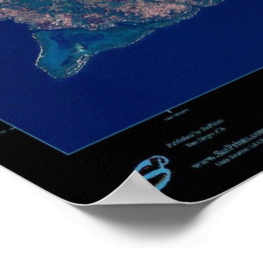 Fotoplattegrond van Guam Satellite poster (Hoek)