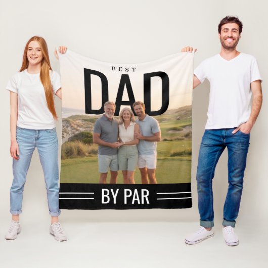 FotoPop Beste Papa Door Par Aangepaste Foto Fleece Deken (In situ)