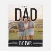 FotoPop Beste Papa Door Par Aangepaste Foto Fleece Deken (Voorkant)