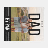 FotoPop Beste Papa Door Par Aangepaste Foto Fleece Deken (Voorkant (Horizontaal))