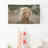 FotoPop Elegant Script Afstudeerfoto Spandoek (Insitu)