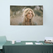 FotoPop Elegant Script Afstudeerfoto Spandoek (Beurs)