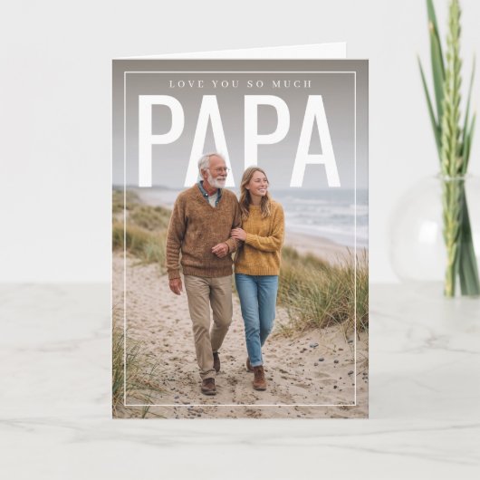 FotoPop Papa Kaart (Voorkant)
