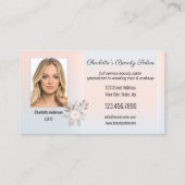 Fotoportfolio Beauty Salon Professional Visitekaartje (Achterkant)