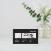 Fotoportfolio Online zwarte vrijdagwinkel Visitekaartje (Staand voorkant)