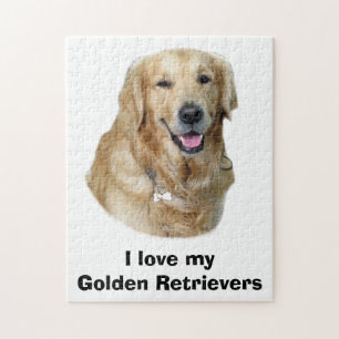 Fotoportret Golden Retriever Legpuzzel