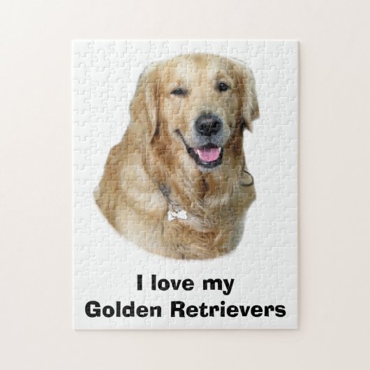 Fotoportret Golden Retriever Legpuzzel (Verticaal)
