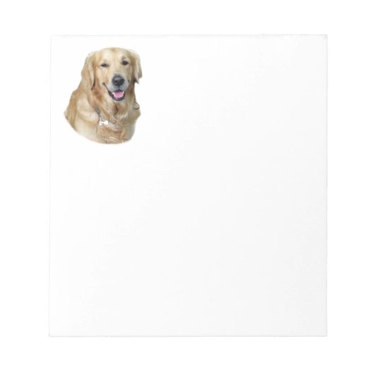 Fotoportret Golden Retriever Notitieblok (Voorkant)