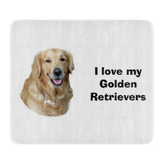 Fotoportret Golden Retriever Snijplank