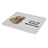 Fotoportret Golden Retriever Snijplank (Hoek)