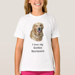 Fotoportret Golden Retriever T-shirt