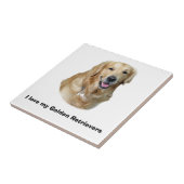 Fotoportret Golden Retriever Tegeltje (Zijkant)