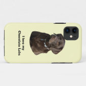 Fotoportret van Chocolate Labrador Case-Mate iPhone Case (Achterkant (horizontaal))