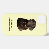Fotoportret van Chocolate Labrador Case-Mate iPhone Case (Achterkant (horizontaal))