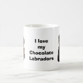 Fotoportret van Chocolate Labrador Magische Mok (Center)