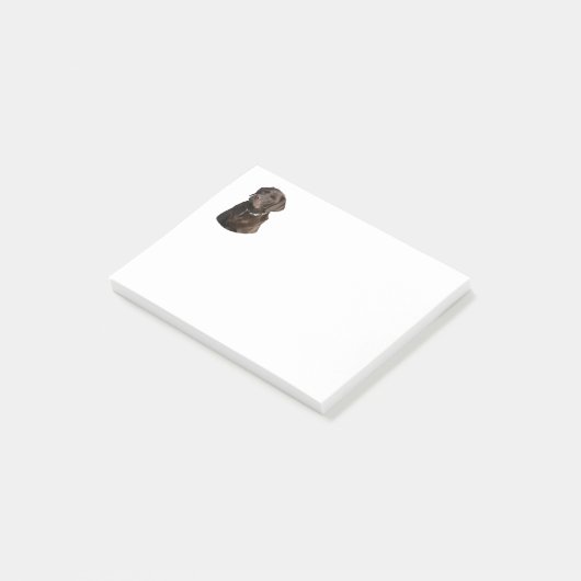 Fotoportret van Chocolate Labrador Post-it® Notes (Schuin)