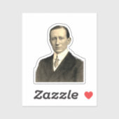 Fotoportret van Guglielmo Marconi Sticker (Vel)