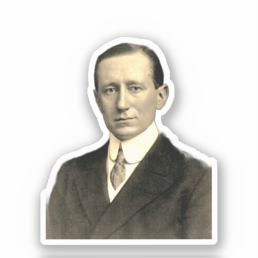 Fotoportret van Guglielmo Marconi Sticker (Voorkant)