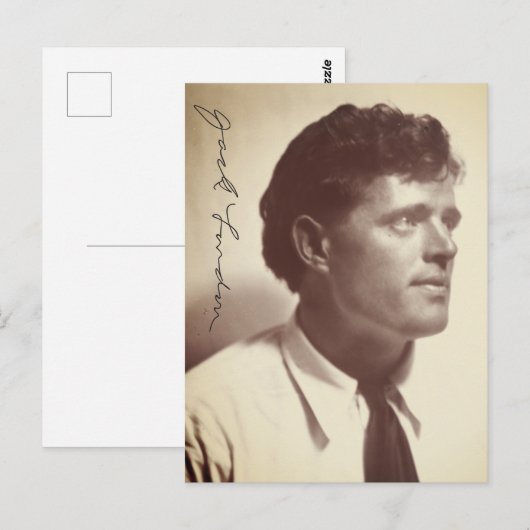 Fotoportret van Jack London Briefkaart (Voorkant / Achterkant)