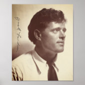 Fotoportret van Jack London Poster (Voorkant)