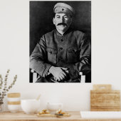 Fotoportret van Stalin Poster (Keuken)