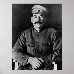 Fotoportret van Stalin Poster