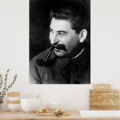 Fotoportret van Stalin Poster (Keuken)