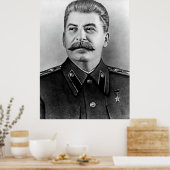 Fotoportret van Stalin Poster (Keuken)