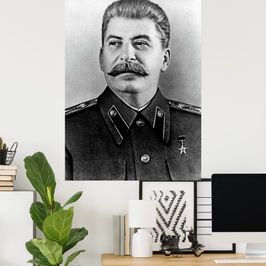 Fotoportret van Stalin Poster (Thuiskantoor)