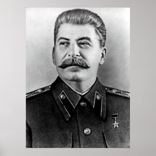 Fotoportret van Stalin Poster