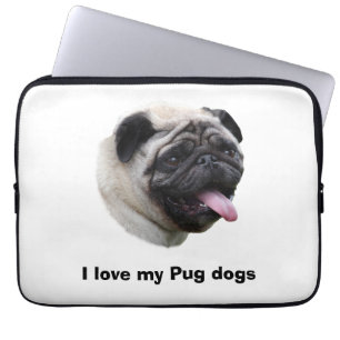 Fotoportret voor gezelschapshonden laptop sleeve