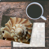 Fotopostkaart met Lightning Whelk-Schelp Briefkaart