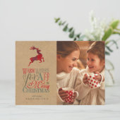 Fotopotjes Tartan Red ID589 Kaart (Staand voorkant)