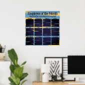 Fotopresentator van de maandelijkse opname poster (Thuiskantoor)