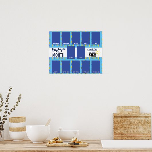 Fotopresentator van de maandelijkse opname poster (Keuken)